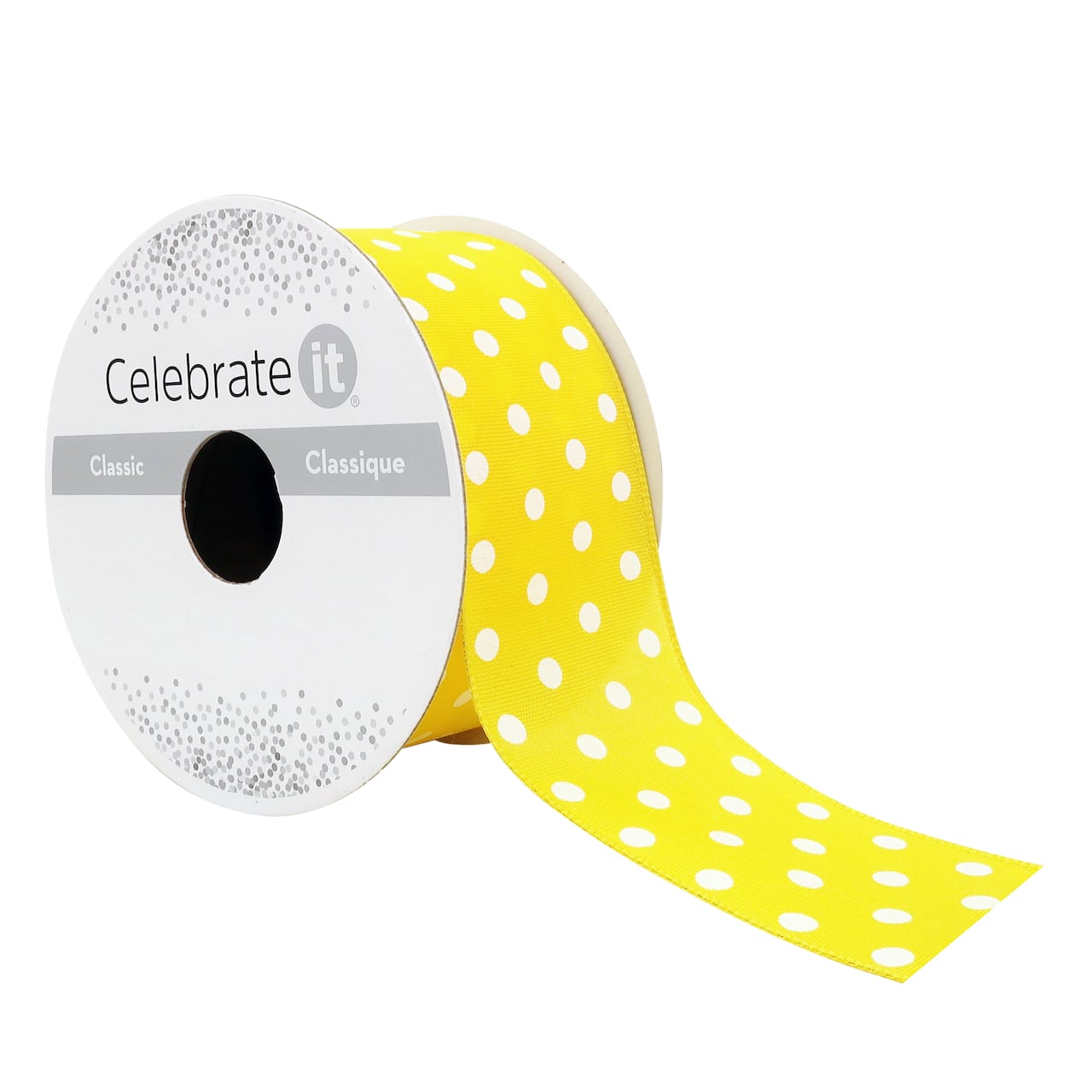 12 Pack: 1.5" x 3yd. Sheer Wired Polka Dot Ribbon by Celebrate It®